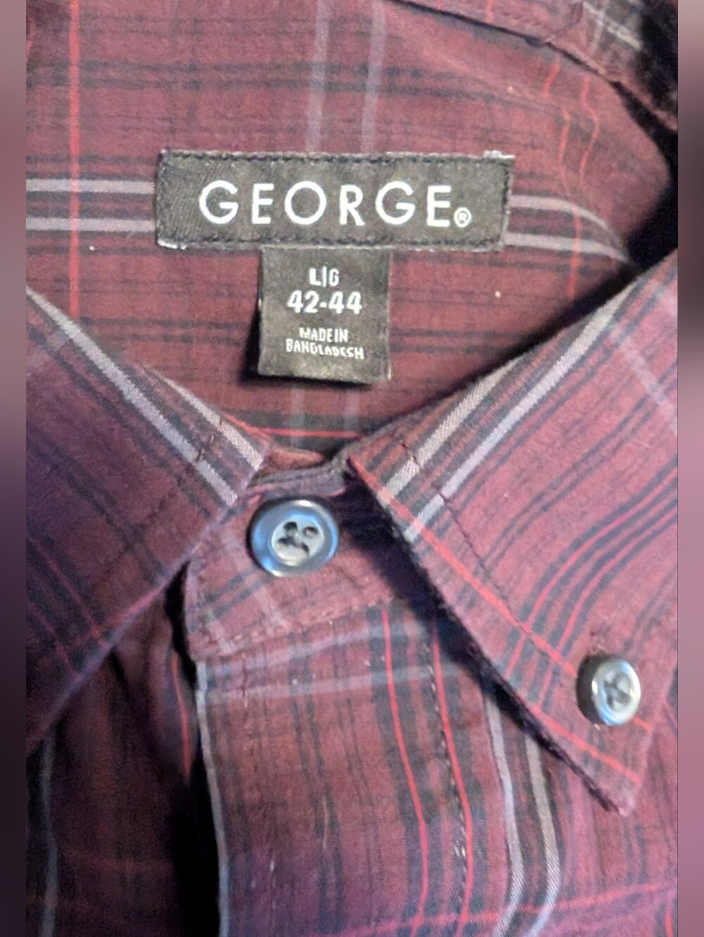 Plaid Button-Down Shirt